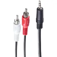 Shiverpeaks Kabel Audio Cinch 2-fach (St) - Klinke 3,5mm 5,0m ** BASIC-S
