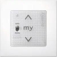 Somfy 1811405 Smoove Uno A/M io Pure inkl. Rahmen - Funkmotorsteuergerät, weiß