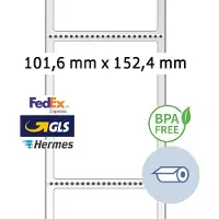 Herma Thermodirekt-Versandetiketten, Rolle, 103 x 199 mm Trägerperforation nach jedem Etikett, besonders s