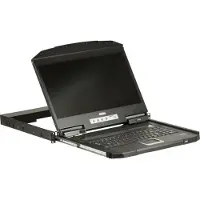 Aten CL3100NX IT Kurze Tiefe Single Rail 18,5"-LCD Konsole (USB, VGA), IT-Layout