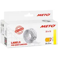 Meto Etiketten für Preisauszeichner, 32 x 19 mm, orange fluor, geeignet für Classic L, 2-zeilig