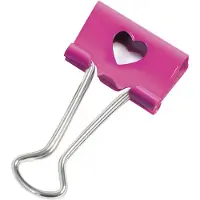 Rapesco Foldback-Klammer, (B)19 mm, hellblau, Smiley, 80 St.