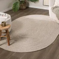 Studio Clarice In- & Outdoor Jute Teppich Oval - Bali Beige 122x183 cm