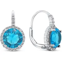 Brilio Silver Charming silver earrings with zircons EA305WAQ