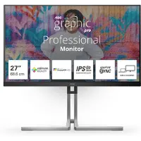 AOC Q27U3CV, 68,6 cm (27"), 2560 x 1440 Pixel, Quad HD, LCD, 4 ms, Schwarz