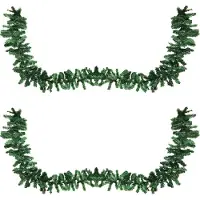 Mojawo 2 Stück Tannengirlande / Künstliche Weihnachtsgirlande 270cm