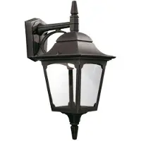 Elstead Lighting Elstead Chapel Außen-Wandleuchte E27 44cm Schwarz IP44, UK