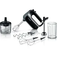 Bosch MFQ4 850 W, Handmixer, Schwarz, Edelstahl, Mixen, 1,4 m, 850 W, 220 - 240 V