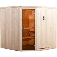 Weka Sauna "Varberg" Set, 7,5 kW-Ofen mit digitaler Steuerung