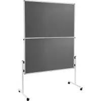 Legamaster Moderationswand ECONOMY, Filz - klappbar, grau