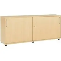 Schäfer Shop Anstellschiebetürenschrank, aus Holz, 2 Fachböden, B 1600 mm x T 421 x H 750 mm, Ahorn