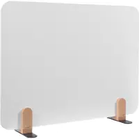Legamaster Whiteboard-Tischtrennwand Elements, Stahl emailliert, inkl. 2 Fußhalterungen, B 800 x H 600 x T 11 mm