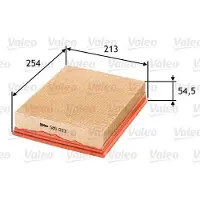 Valeo Luftfilter-Einsatz 254 mm - 213 mm für u.a. OPEL OMEGA