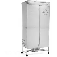 InnovaGoods Tragbarer elektrischer Wäschetrockner mit 2 Höhen Dupledry 1200 W