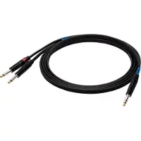 SOUND STATION QUALITY (SSQ) JSJM2 SS-1453 Kabel Jack Stereo - 2x Jack Mono 2 m Schwarz
