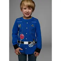 Kidsworld Langarmshirt "POLIZEI" Langarm, Basic-Passform, bedruckt, Rundhalsausschnitt