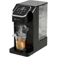 Kitchenbrothers Heißwasserspender - 2,7L - Instant Wasserkocher - 7 Stufen von 100 bis 400 ml - Heißwasserzapfhahn - 40-100°C - Schwarz