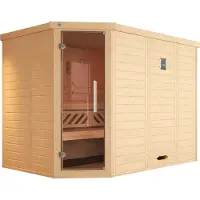 Weka Sauna "Kemi" Set, 7,5 kW-Ofen mit digitaler Steuerung