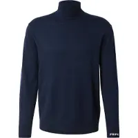 Pepe Jeans für Herren. PM7000011 Andre navy Rollkragenpullover (L), Lässig, Baumwolle, Marine
