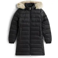 Tommy Hilfiger Steppmantel "TJW ESSENTIAL HOODED DOWN COAT" Kunstfaser