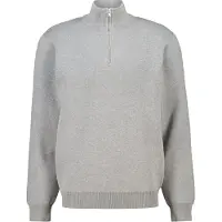 America Today Konrad Halfzip Dark Grey Melange Größe: M | Turtlenecks Outlet | Herren | Grau