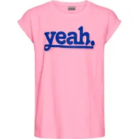 Kidsworld T-Shirt "Sprücheshirt mit überschnittener Schulter" T-Shirt "YEAH" print