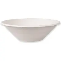 Nature Star Zuckerrohr-Schüssel, rund, 900 ml, weiss kompostierbar, wasserresistent, öl- & fettbeständig