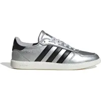 Adidas Breaknet Sleek Classic Indoor Sneaker Sportschuhe silber/schwarz/weiss JQ8263, Schuhgröße:42 EU