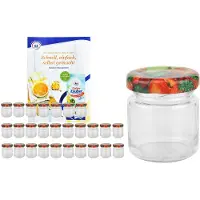 MamboCat 28er Set Sturzglas 53 ml To 43 Obst Dekor Deckel incl. Diamant Gelierzauber Rezeptheft