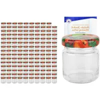 MamboCat 200er Set Sturzglas 53 ml To 43 Obst Dekor Deckel incl. Diamant Gelierzauber Rezeptheft