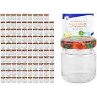 MamboCat 100er Set Sturzglas 53 ml To 43 Obst Dekor Deckel incl. Diamant Gelierzauber Rezeptheft