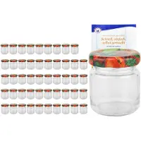 MamboCat 50er Set Sturzglas 53 ml To 43 Obst Dekor Deckel incl. Diamant Gelierzauber Rezeptheft