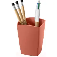 Cep Stiftehalter TERRA NOVA terracotta Polystyrol 2 Fächer 7,4 x 7,4 x 9,5 cm