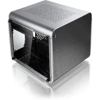 RAIJINTEK METIS EVO TGS, Mini Tower, PC, Silber, Mini-ITX, Aluminium, SPCC, Gehärtetes Glas, 13,5 cm