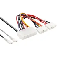 InLine Stromadapter intern, 20pol ATX-NT zu P8/P9 AT-Mainboard + Schalter, 0,8 m, Mehrfarbig, 52 mm, 800 mm, 12 mm, 54 g