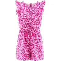 Happy girls Sommerkleid "Jumpsuit", Mädchen, Gr. 104, EURO-Größen, rosa (deep pink), Stoff, 100% Baumwolle, normal, Kleider Sommerkleid