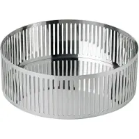 Stelton Orlo Serviertablett H 8 cm Steel