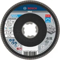 Bosch Fächerschleifscheibe X571 Best for Metal gewinkelt 115 mm K 120 Fiber
