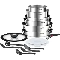 Tefal L897SF, Gemischtes Set, Edelstahl, Edelstahl, Glas, Thermosignal, Abnehmbar