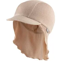 Sterntaler Bademütze mit Nackenschutz Rippe in beige | Gr.: 55 cm