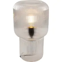 Olucia - CHELSEA - Tischlampe - Transparent / Schwarz