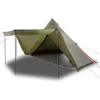 vidaXL Tipi-Familienzelt 8 Personen Olivgrün Wasserdicht