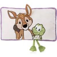 Nici Kissen Rehbock & Frosch 43 x 25 cm Plüschkissen
