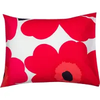 Marimekko - Unikko Kopfkissenbezug 65 x 65 cm, rot / weiß