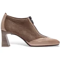 Hispanitas für Damen. HI254324 Braune Atlanta Lederschuhe (40), 5 bis 8 cm, Reißverschluss, Lässig