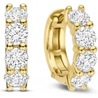 Ti sento Ohrringe - 925er Sterlingsilber Glided - Gr. unisize - in Gold - für Damen