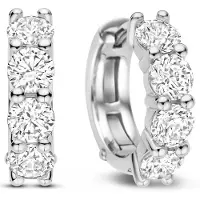 Ti sento Ohrringe - 925er Sterlingsilber Glided - Gr. unisize - in Silber - für Damen