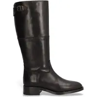 Alpe für Damen. 534908 Couture Lederstiefel schwarz (38), 1 bis 3 cm, Reißverschluss, Lässig