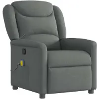 vidaXL Massagesessel Dunkelgrau Stoff