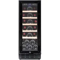 Vinobox Design 20 Flaschen. Schwarzer Weinkühlschrank elektrisch